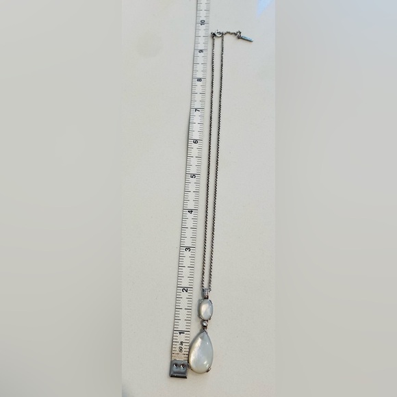 Thomas Sabo Sterling Silver Crystal & Mother of Pearl MOP Pendant Necklace - Picture 6 of 7